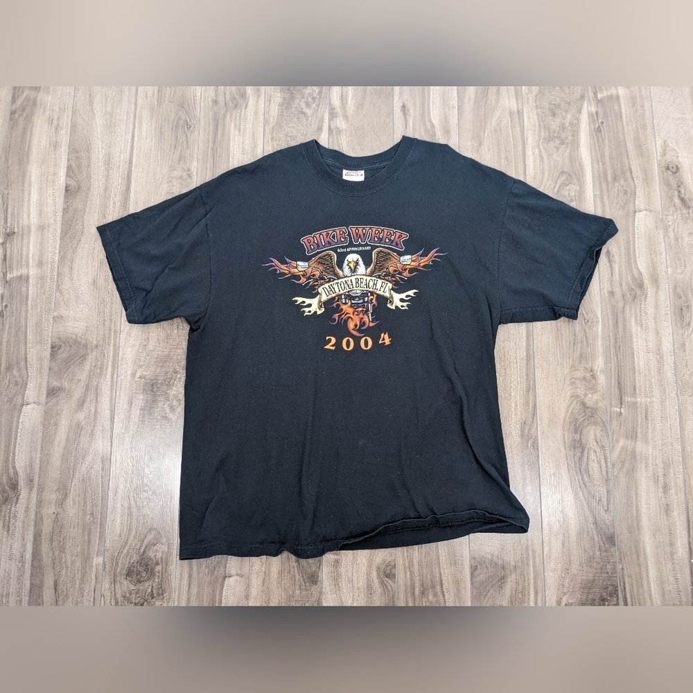 2004 Daytona Beach Bike Week Tshirt Black Size XL